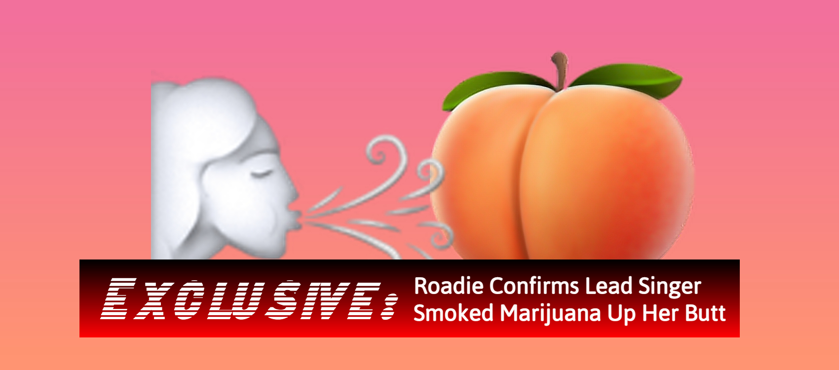 Wind blowing emoji next to a peach emoji